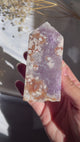 Flower Agate x Amethyst Tower