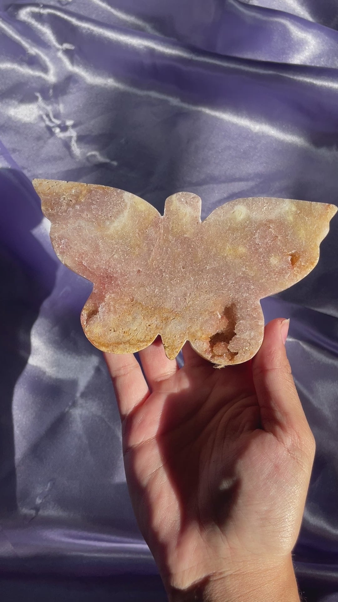 Pink Amethyst Butterflies (Your Pick)